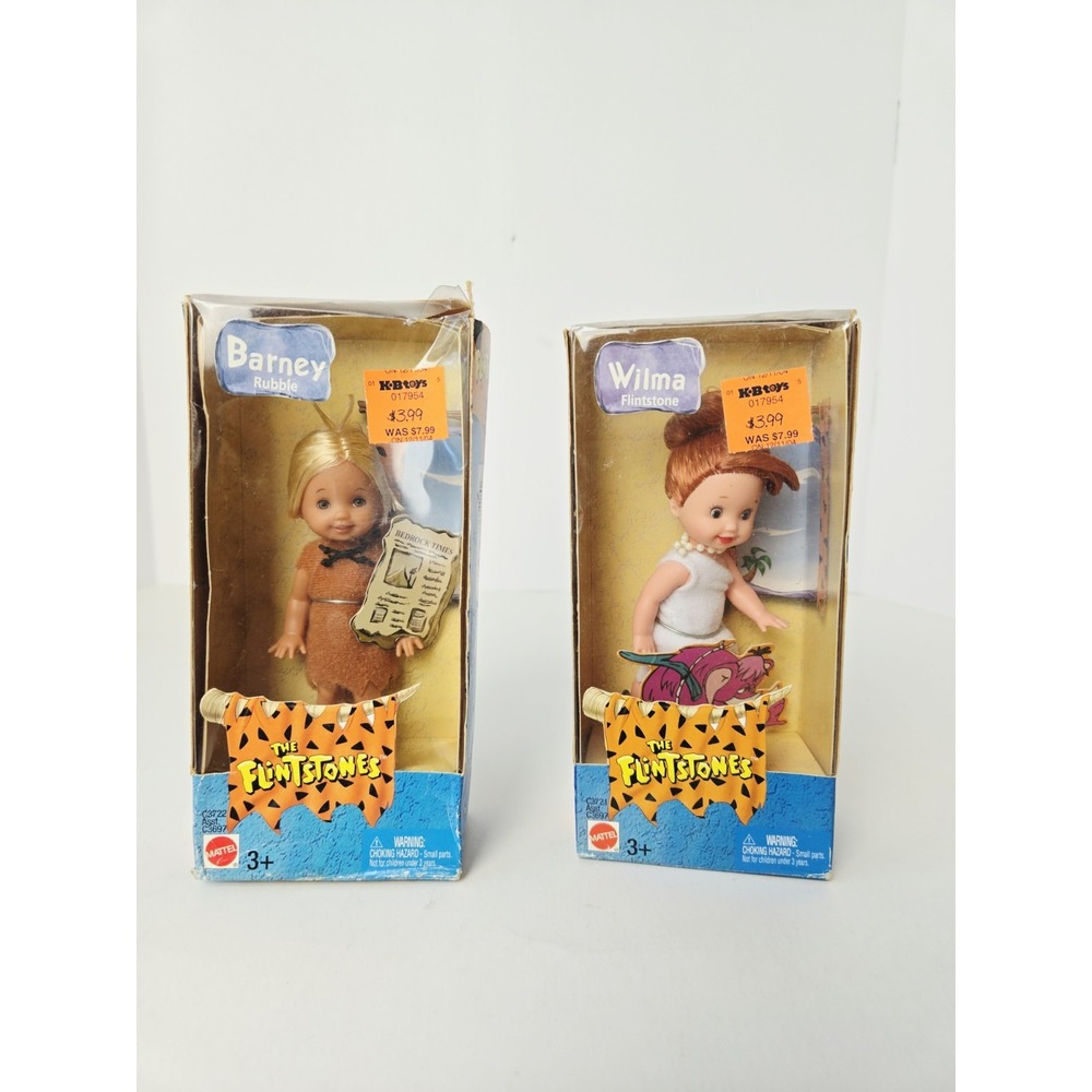 Mattel Barbie Kelly doll Flintstones Wilma and Barney